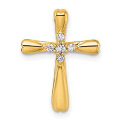 14k Diamond Cross Slide Pendant