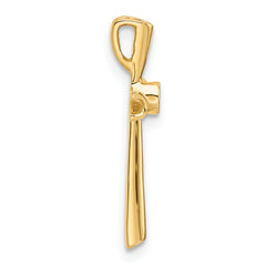 10K Cross Pendant Mounting (No Stone Included)