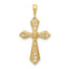10K AA Diamond Passion Cross Pendant