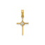 Diamond Cross Pendant in 14K Yellow Gold (1/20 ct. tw.) - Sophia Jewelers