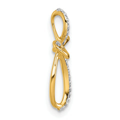 14k Diamond Cross Chain Slide