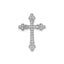 Diamond Budded Cross Chain Slide in 14K White Gold (1/5 ct. tw.) - Sophia Jewelers
