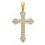 10K 1/10ct. Diamond Cross Pendant