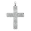 Latin Cross Pendant in 14K White Gold with Lab-Grown Diamonds, 36mm (1 ct. tw.) - Sophia Jewelers