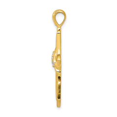 10K 1/20ct. Diamond Cross Pendant