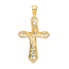 10K 1/20ct. Diamond Cross Pendant