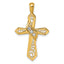 Diamond Cross Pendant in 14K Yellow Gold (1/10 ct. tw.) - Sophia Jewelers