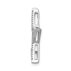 14k White Gold 1/6 carat Lab Grown Diamond VS/SI+ G+ Complete Star Chain Slide Pendant