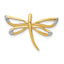 10k Diamond w/Rhodium Accent Dragonfly Chain Slide