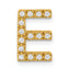 10K Diamond Letter E Initial Charm