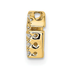 10K Diamond Letter G Initial Charm