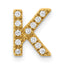 10K Diamond Letter K Initial Charm