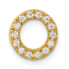 10K Diamond Letter O Initial Charm