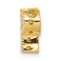 10K Diamond Letter P Initial Charm