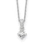 14k White Gold 1/3 carat Lab Grown Diamond VS/SI+ G+ 18 inch Pendant Necklace