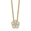 Lab-Grown Diamond Floral Necklace in 14K Yellow Gold (1/2 ct. tw.), 18 Inch - Sophia Jewelers