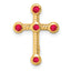10k Ruby Cross Chain Slide