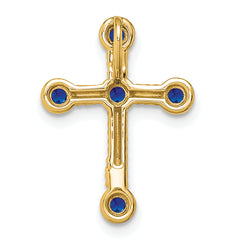 10k Sapphire Cross Chain Slide