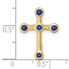 10k Sapphire Cross Chain Slide