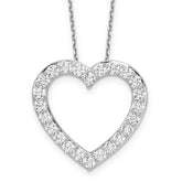 14kw 1 3/8 carat Lab Grown Diamond VS/SI+ G+ Complete 18 inch Heart Necklace