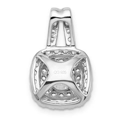 14k White Gold 1 1/2 carat Lab Grown Diamond VS/SI+ G+ Complete Double Halo Pendant
