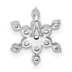 14k White Gold 1/2 carat Lab Grown Diamond VS/SI+ G+ Complete Star Chain Slide Pendant