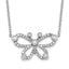 14k White Gold 1/4 carat Lab Grown Diamond VS/SI+ G+ Complete 18 inch Butterfly Necklace