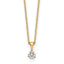 Lab-Grown Diamond Solitaire Necklace in 14K Yellow Gold (1/5 ct. tw.), 18 Inch - Sophia Jewelers