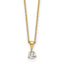 14k 1/4 carat Lab Grown Diamond VS/SI+ G+ Three Prong 18 inch Solitare Pendant Necklace