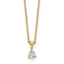 Lab-Grown Diamond Solitaire Necklace in 14K Yellow Gold (1/4 ct. tw.), 18 Inch - Sophia Jewelers