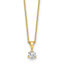 Lab-Grown Diamond Solitaire Necklace in 14K Yellow Gold (1/3 ct. tw.), 18 Inch - Sophia Jewelers