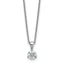 Lab-Grown Diamond Solitare Necklace in 14K White Gold (1/3 ct. tw.), 18 Inch - Sophia Jewelers