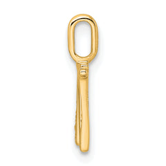 10K Diamond Letter W Initial Pendant