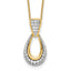 Lab-Grown Diamond Teardrop Necklace in 14K Yellow Gold (1/2 ct. tw.), 18 Inch - Sophia Jewelers