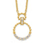 Lab-Grown Diamond Circle Necklace in 14K Yellow Gold (1/4 ct. tw.), 18 Inch - Sophia Jewelers