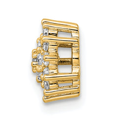 14k 1/4 carat Lab Grown Diamond VS/SI+ G+ Complete Chain Slide Pendant