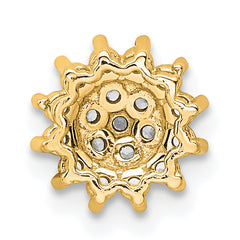 14k 1/4 carat Lab Grown Diamond VS/SI+ G+ Complete Chain Slide Pendant