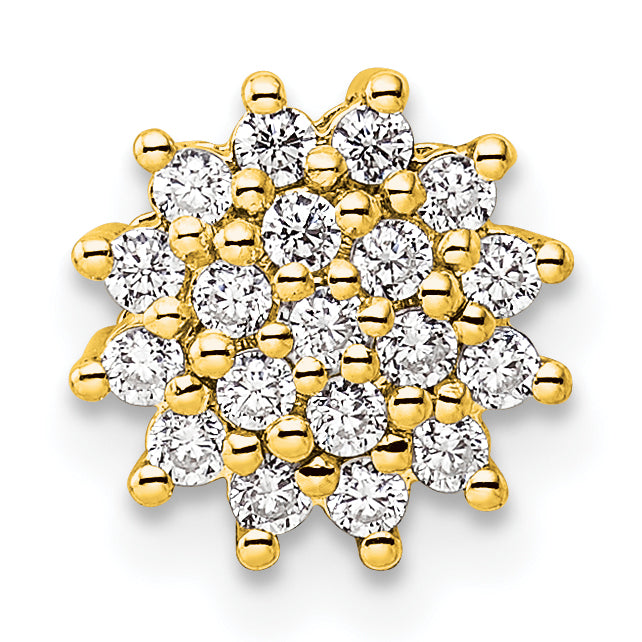 14k 1/4 carat Lab Grown Diamond VS/SI+ G+ Complete Chain Slide Pendant