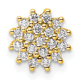 14k 1/4 carat Lab Grown Diamond VS/SI+ G+ Complete Chain Slide Pendant