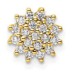 14k 1/4 carat Lab Grown Diamond VS/SI+ G+ Complete Chain Slide Pendant