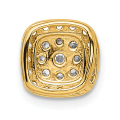 14k 3/8 carat Lab Grown Diamond VS/SI+ G+ Complete Chain Slide Pendant