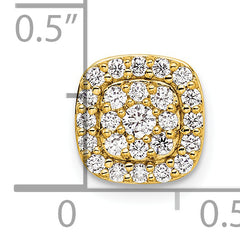 14k 3/8 carat Lab Grown Diamond VS/SI+ G+ Complete Chain Slide Pendant