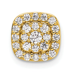 14k 3/8 carat Lab Grown Diamond VS/SI+ G+ Complete Chain Slide Pendant