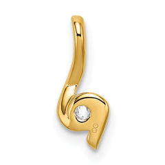 14k 1/10 carat Lab Grown Diamond VS/SI+ G+ Complete Fashion Pendant