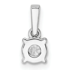 14k White Gold 1/2 carat Lab Grown Diamond VS/SI+ G+ Complete 18 inch Solitaire Pendant Necklace