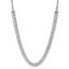 14k White Gold 3 1/3 carat Lab Grown Diamond VS/SI+ G+ Adjustable 13.5 to 24 inch Double Row Tennis Bolo Necklace