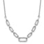 14k White Gold 1/2 carat Lab Grown Diamond VS/SI+ G+ 18.25 inch Fashion Link Necklace