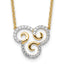 Lab-Grown Diamond Swirls Necklace in 14K Yellow Gold (1/4 ct. tw.), 18 Inch - Sophia Jewelers