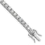 14k White Gold 32 carat Lab Grown Diamond VS/SI+ G+ 18 inch Tennis Necklace