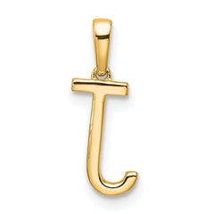 10K Diamond Letter J Initial Pendant